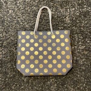 Grey and gold shoulder bag